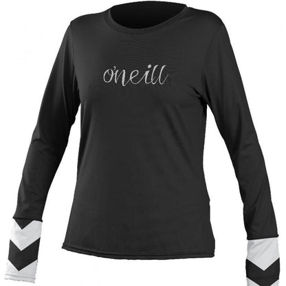 O'Neill WMS Ziggy L/S Rash Tee Black - L/S Vests