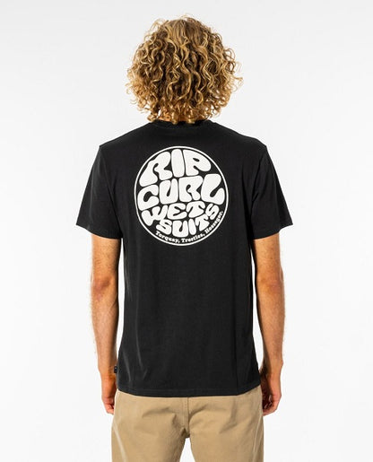Rip Curl Wettie Essential Tee Black Ctest9 - Tees