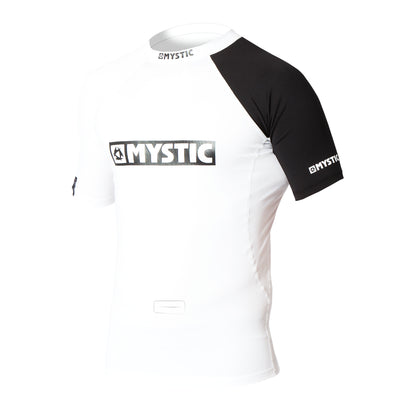 Mystic Event S/S Rashvest Chest Logo White - S/S Vests