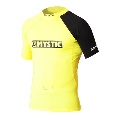 Mystic Event S/S Rashvest Chest Logo Yellow - S/S Vests