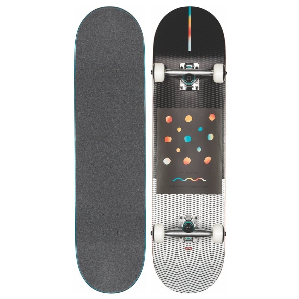 Globe G1 Nine Dot Four 8'0 - Black White 10525375 - BLKWHT - complete Skateboard USED - Skateboards (GRADE A)