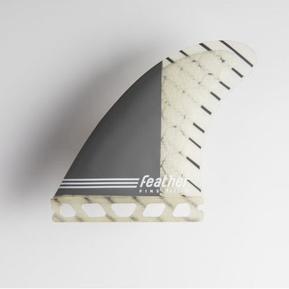 Feather Fins SUPERLIGHT GREY. SINGLE TAB - Medium (65-80Kg) - Futures/Thruster