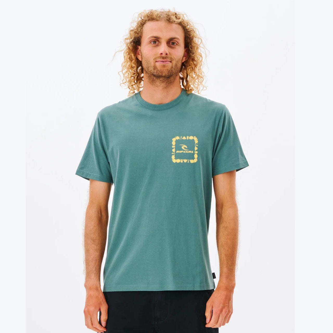 Rip Curl Medina Icon Tee Blue Stone 022Mte - Tees