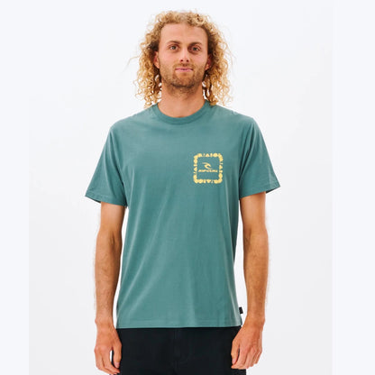 Rip Curl Medina Icon Tee Blue Stone 022Mte - Tees