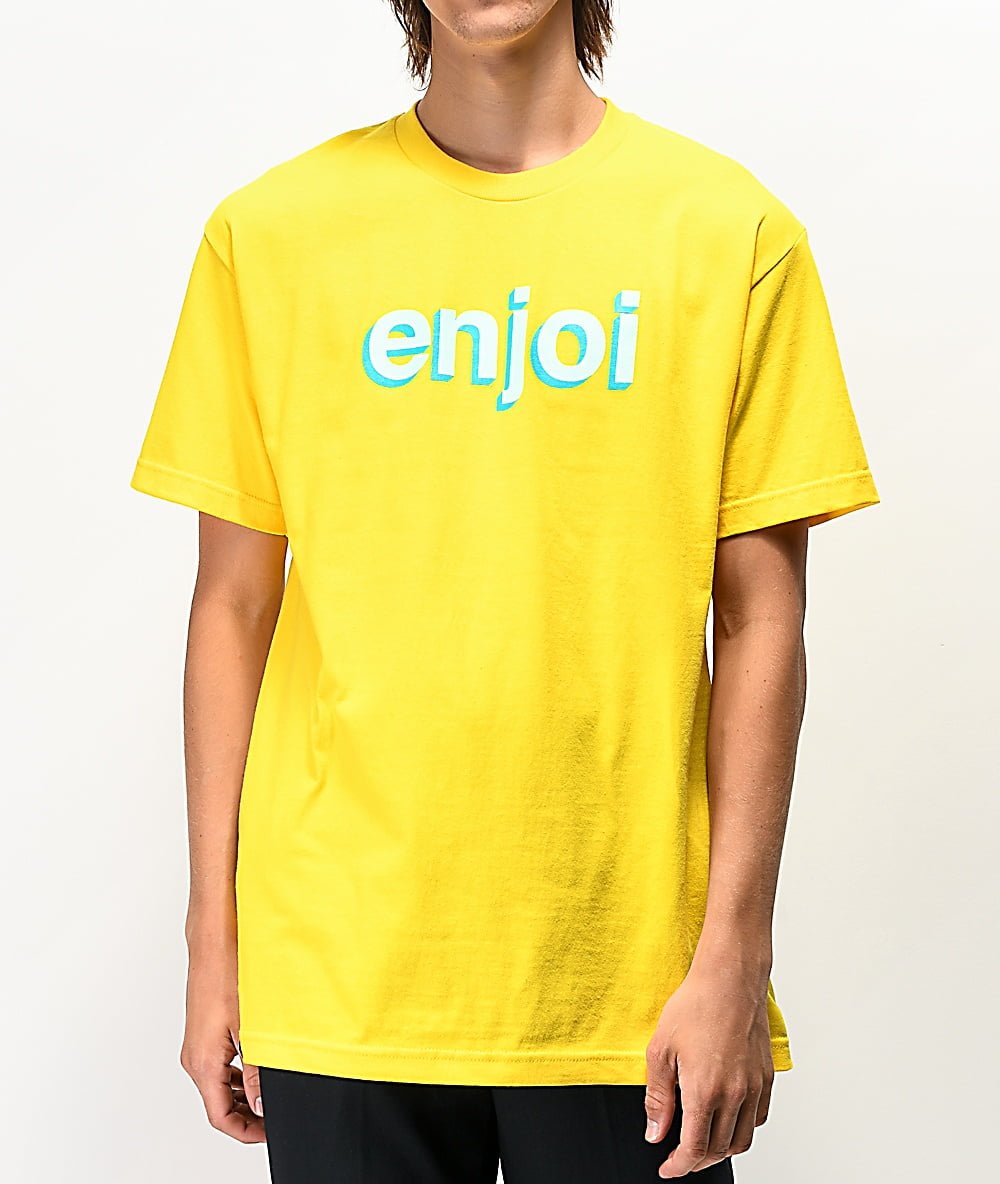 Enjoi Tee Helvetica Neue - Yellow - Tees