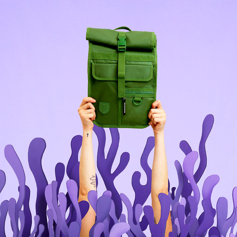 Goodordering Mini Rolltop Backpack Eco Green - Bags