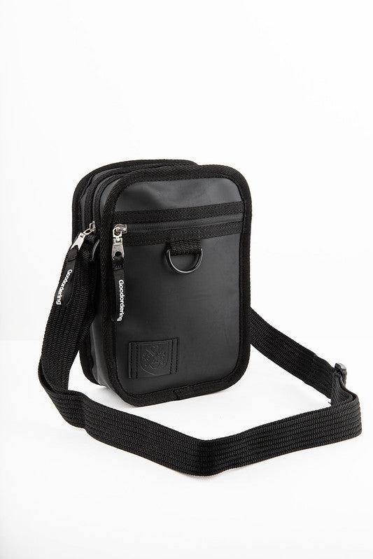 Goodordering Monochrome Gadget Shoulder Bag Black - Bags
