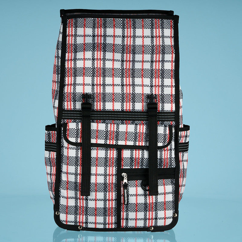 Goodordering Tartan Rolltop Backpack - Bags