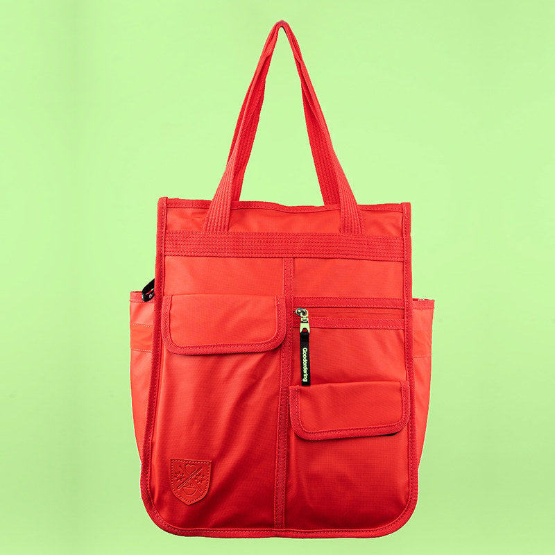 Goodordering Monochrome Market Shopper Red - Bags