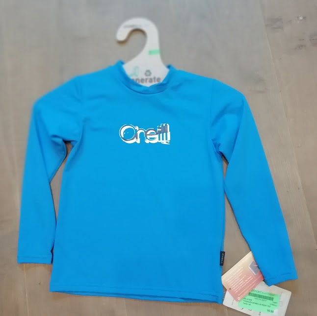 O'Neill UV Protection Toddler Skins L/S Rash Tee Brite Blue - L/S Vests