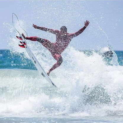 Feather Fins Athlete S. Click Tab Jonathan Red Small (55-70Kg) - FCS II/Thruster