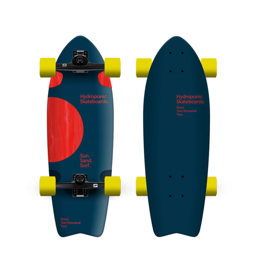 Hydroponic Surf Complete Surfskate FISH 28" - 02 Lunar Navy/Red - Surfskates