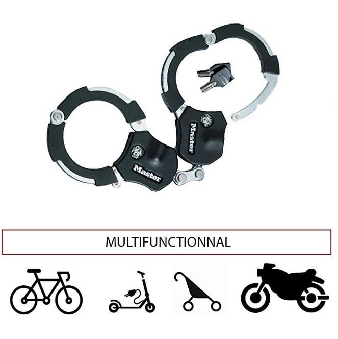 Masterlock 8200 - Cadenas trottinette Menottes - Antivol, black - Locks
