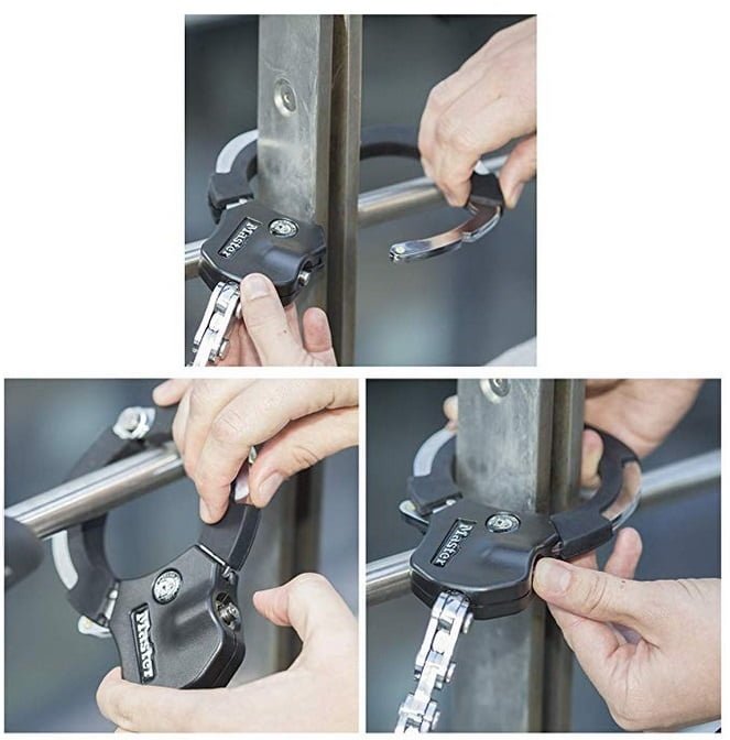 Masterlock 8200 - Cadenas trottinette Menottes - Antivol, black - Locks