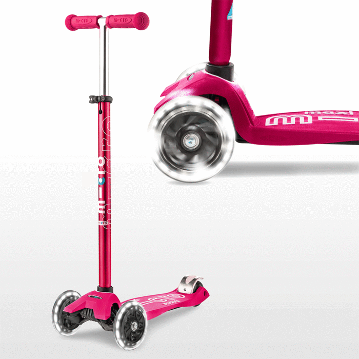 Micro MAXI Deluxe LED - 3 Wheel Steps