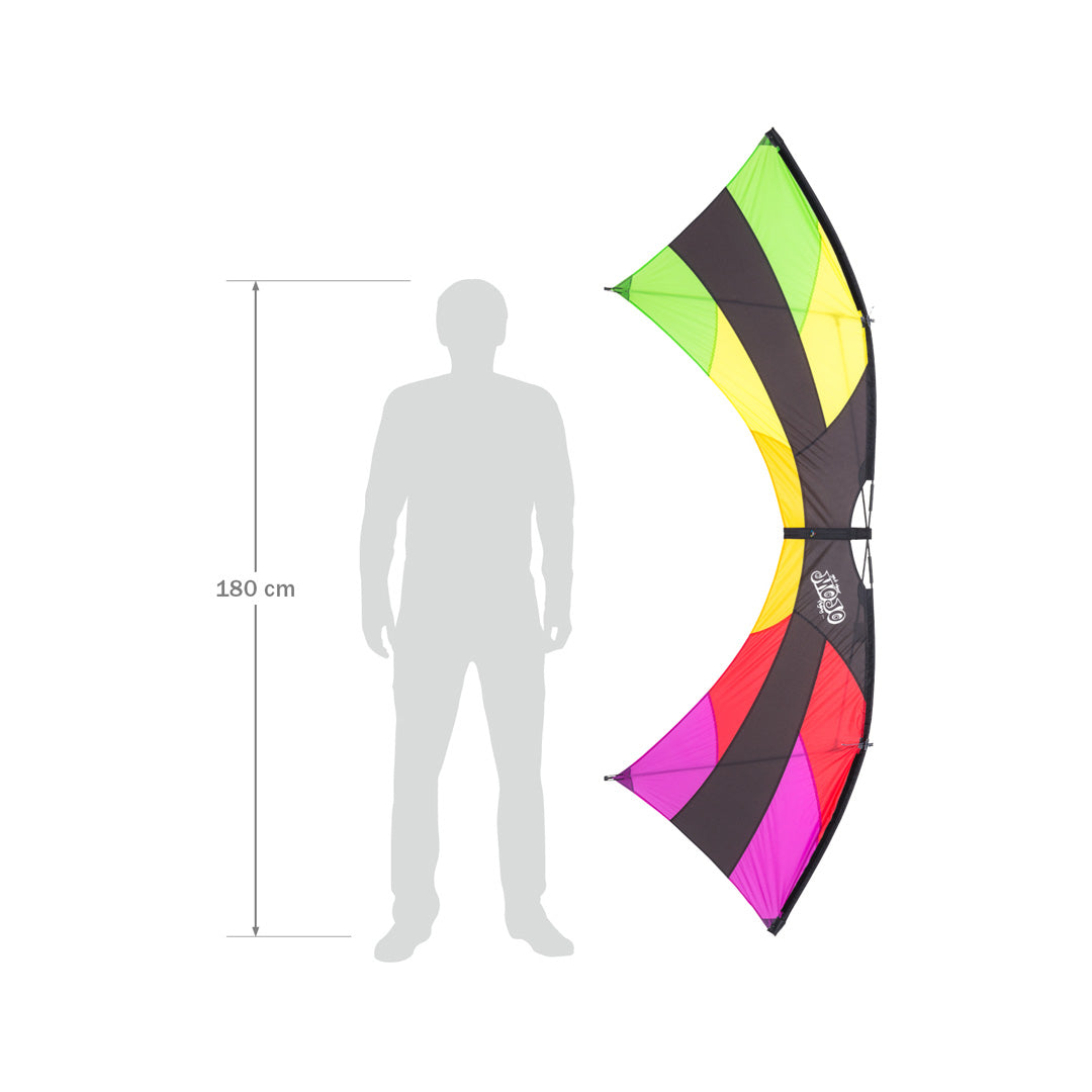 HQ-kites HQ Mojo Rainbow R2F - Acrobatic