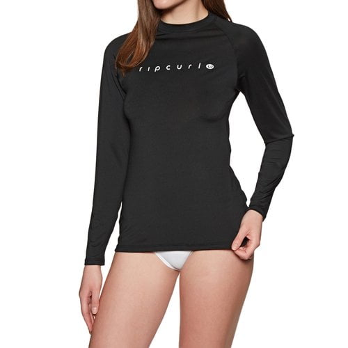Rip Curl Sunny Rays Relaxed L/Sl Wly6Fw Black - L/S Vests