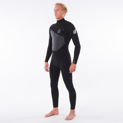 Rip Curl Flashbomb 4/3 C/Zip Stmr Wetsuit Wstynf - Black (E6) - Fullsuit / Front-zip