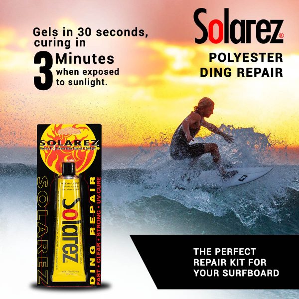 Solarez repair - Resine polyester + Fibre de verre 56gr - Surf Repairs