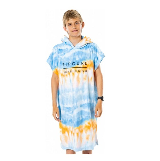 Rip Curl Hooded Towel Boy Ktwah9 - Blue/White - Ponchos