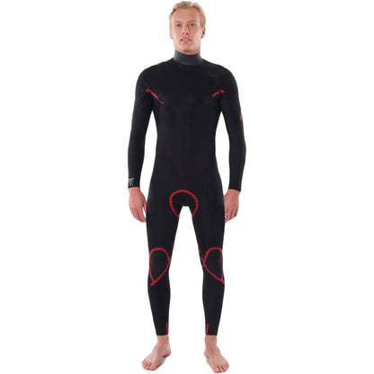 Rip Curl Dawn Patrol Perf 3/2 Chest Zip Wetsuit Wsm9Tv Green (E5) - Fullsuit / Front-zip
