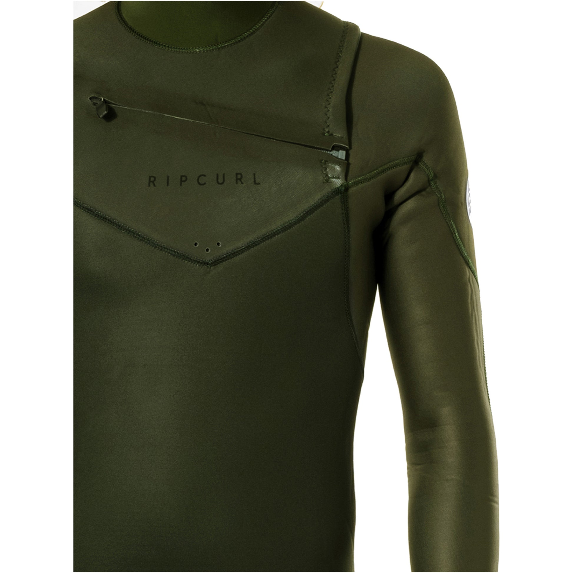 Rip Curl Dawn Patrol Perf 3/2 Chest Zip Wetsuit Wsm9Tv Green (E5) - Fullsuit / Front-zip