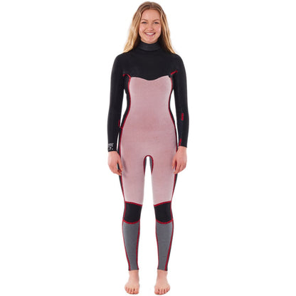 Rip Curl Women Dawn Patrol 5/3 B/Zip Wetsuit Black/Black Wsm9Pw (E5) - Fullsuit / Back-zip