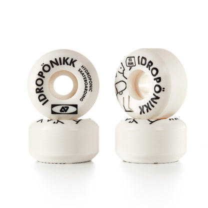 Hydroponic HYKEA skateboard Wheels - 01 White 100A - Wheels