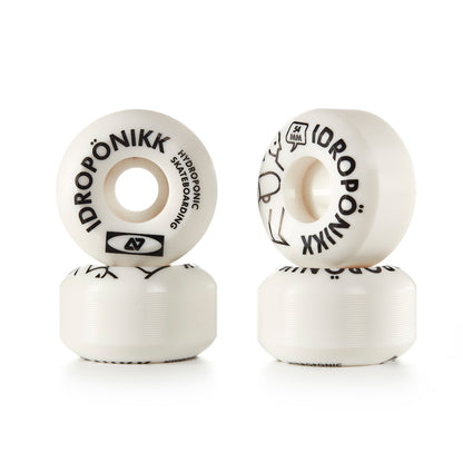 Hydroponic HYKEA skateboard Wheels - 01 White 100A - Wheels