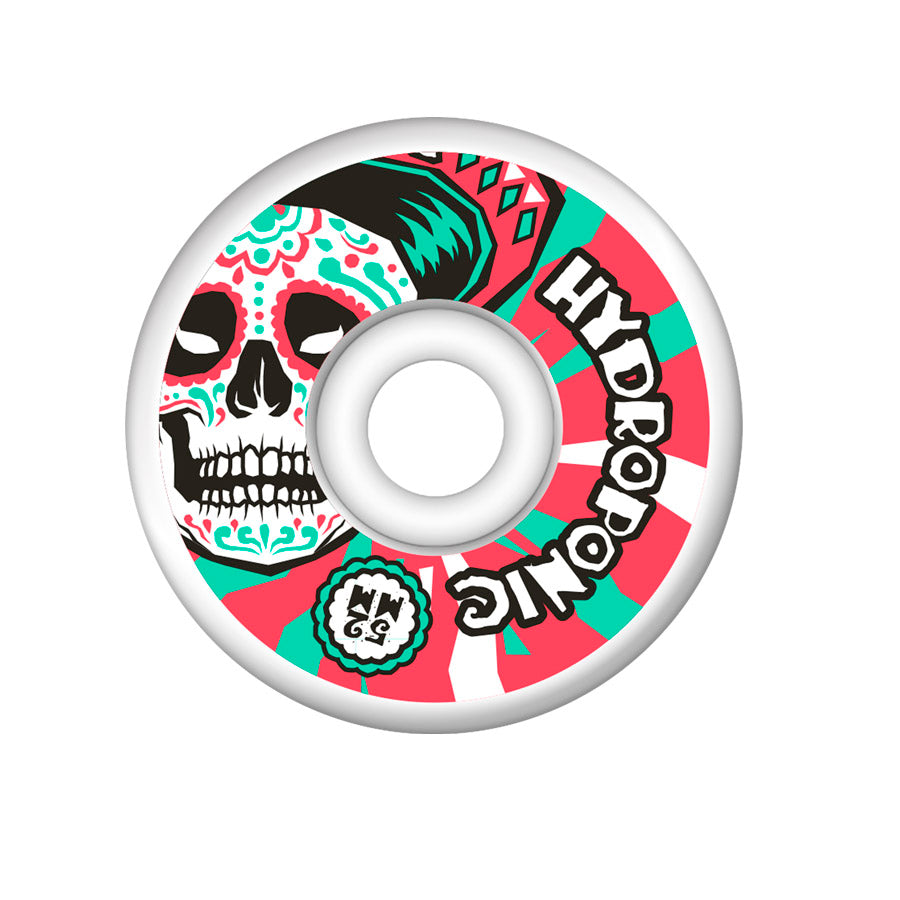 Hydroponic MEXICAN SKULL 2.0 skateboard Wheels - 01 Red 100A - Wheels