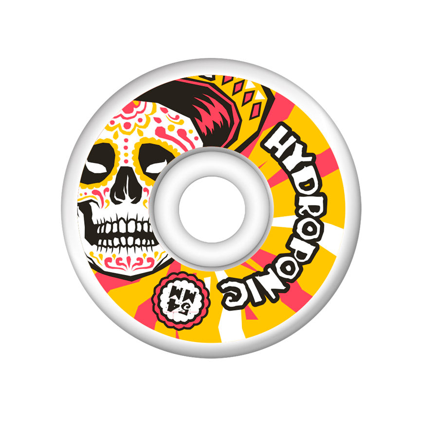 Hydroponic MEXICAN SKULL 2.0 skateboard Wheels - 03 Orange 54mm - 100A - Wheels