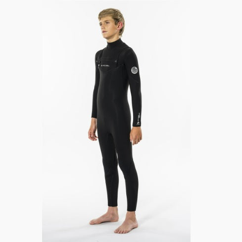 Rip Curl Junior Dawn Patrol 5/3 C/Z St Fullsuit Junior Black Wsmypb - 16Y USED - Fullsuit / Front-zip (GRADE A)