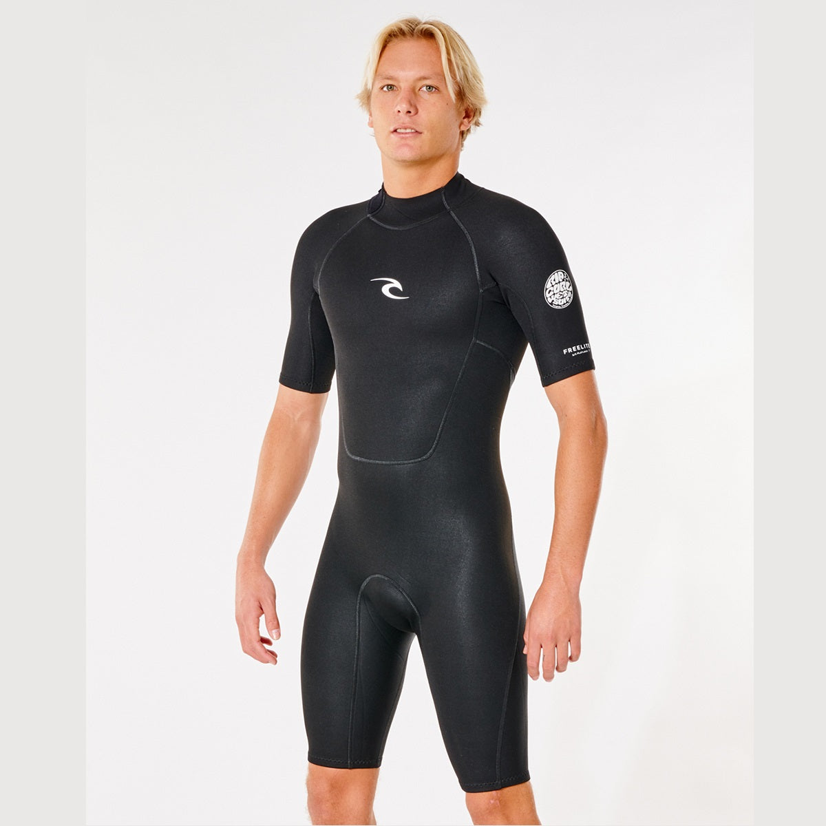 Rip Curl Freelite Short Sleeve 2Mm Springsuit Black Wfposm - Short Arm / Zip-free