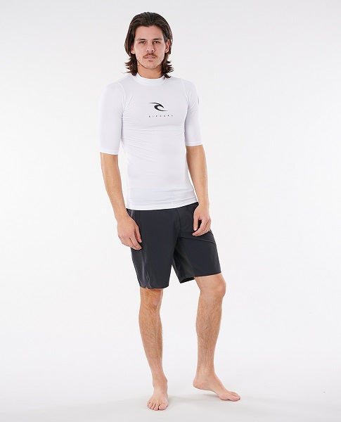Rip Curl Corps Short Sleeve Uv Tee White 12Jmrv - S/S Vests