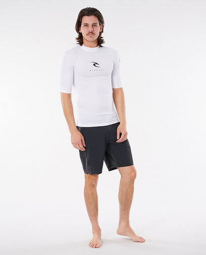 Rip Curl Corps Short Sleeve Uv Tee White 12Jmrv - S/S Vests