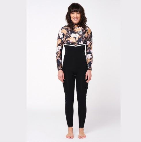 Rip Curl Wms Ebomb 4/3 Zip Free Wetsuit Wsm9Bg Black/Gold (E6) | 23 - Fullsuit / Zip-free
