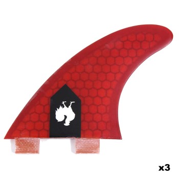 HB-Kite HB Fins dual Logo red - FCS/2+1