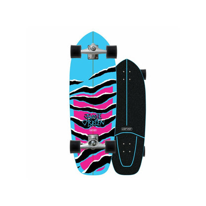 Carver J.O.B Blue Tiger 31" Surfskate Complete - Surfskates