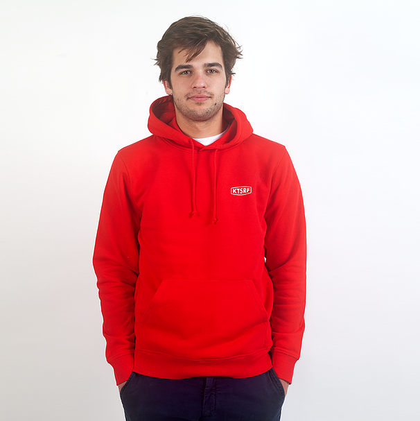 KTSRF Red Hoodie - Crew front (Unisex) - Hoodies