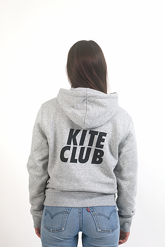KTSRF Heather Grey Hoodie - Kite Club (Unisex) - Hoodies