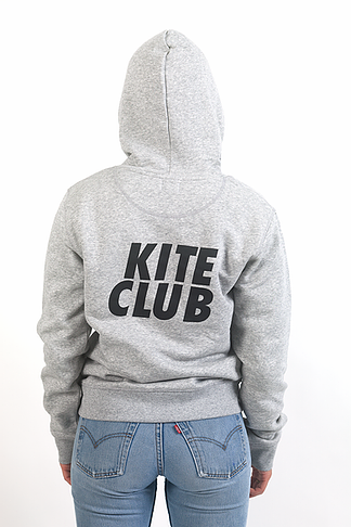 KTSRF Heather Grey Hoodie - Kite Club (Unisex) - Hoodies