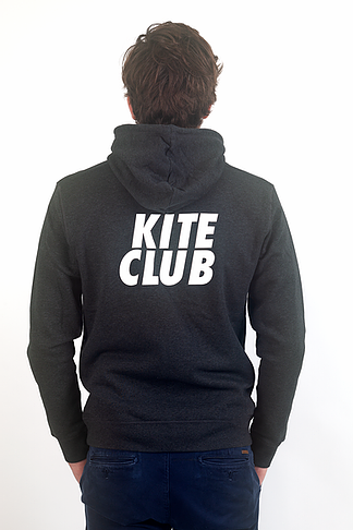 KTSRF Dark Heather Grey Hoodie - Kite Club (Unisex) - Hoodies