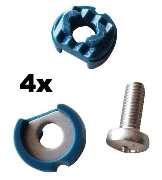 F-One screws + overmolded washers set for STRAPS (x4) - Twintip Screws