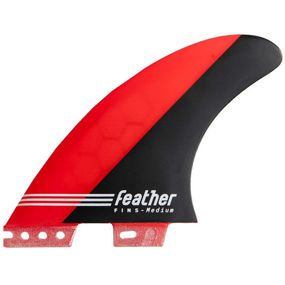Feather Fins Athlete S. Click Tab Jonathan Red Small (55-70Kg) - FCS II/Thruster