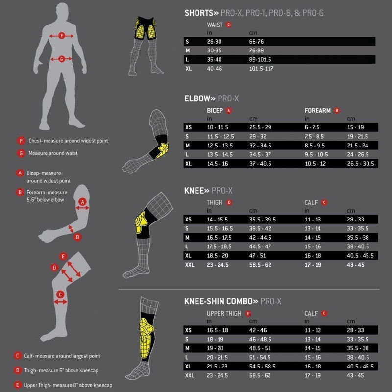 G-Form Pro-X Knee Pads - YELLOW - Knee Pads