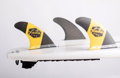 Feather Fins Athlete Series Single Tab Jmc Mustard Small (55-70Kg) - Futures/Thruster