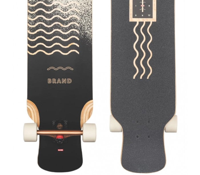 Globe Geminon XL - Spray Wave/Black 10525324 Copper 47 - Dancing Longboard Complete - Longboards