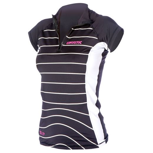Mystic Diva Rash Vest Women Capsleeve Black - L/S Vests