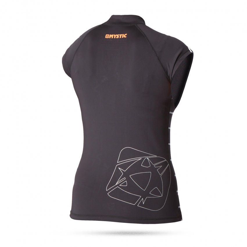 Mystic Diva Rash Vest Women Capsleeve Black - L/S Vests