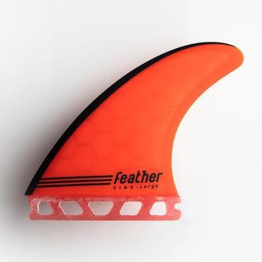 Feather Fins Athlete Single Tab Gony Red Carbon Small (55-70Kg) - Futures/Thruster